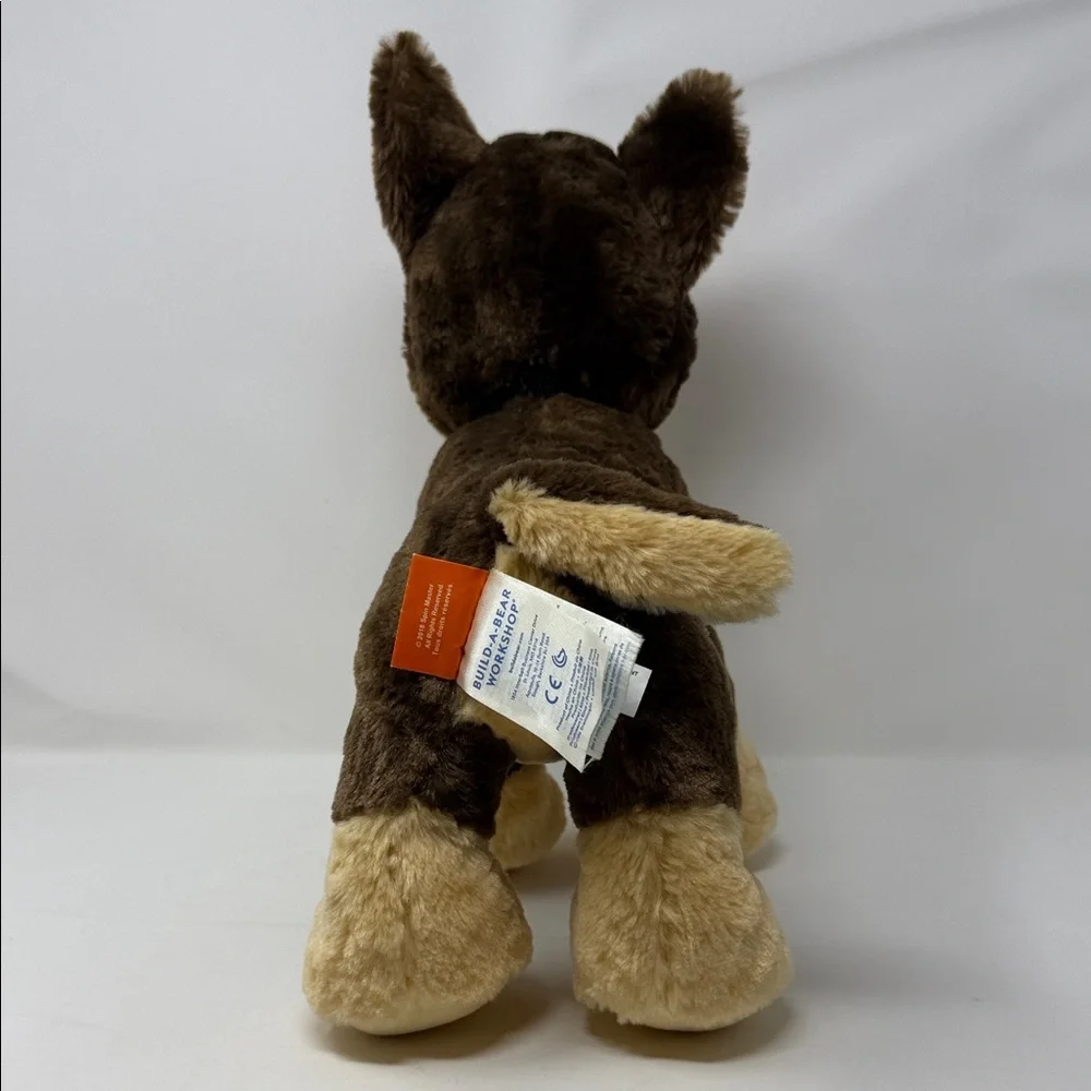 Paw Patrol Chase Build-a-Bear Plush Dog Toy with dog tag and collar 12”